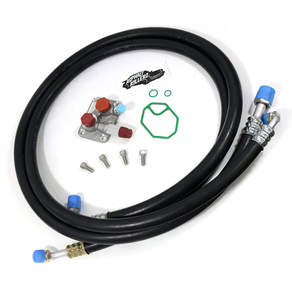 964 993 Air Conditioning A/C Line Reroute Kit - Asphalt Killerz