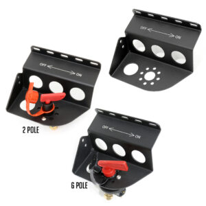 Master Battery 6 pole Cut-Off Disconnect Switch Mount for 911 63-98