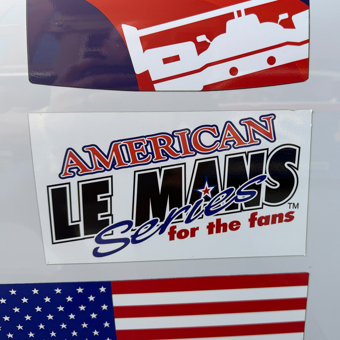 American Le Mans Series for the fans Vintage Porsche IMSA Racing Sticker - Image 2