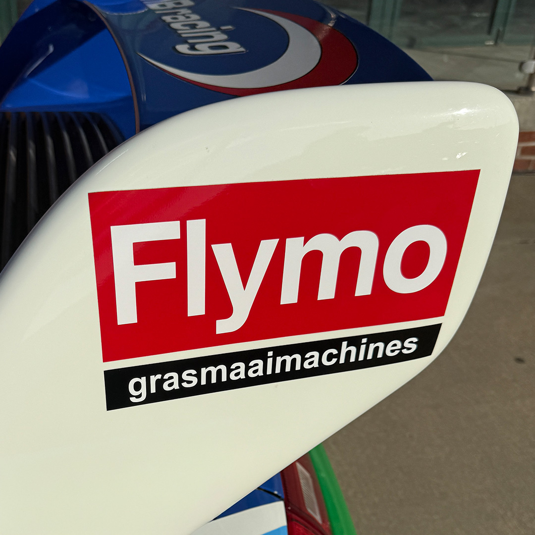Flymo Grasmaaimachines Vintage Porsche IMSA Racing Sticker - Image 2