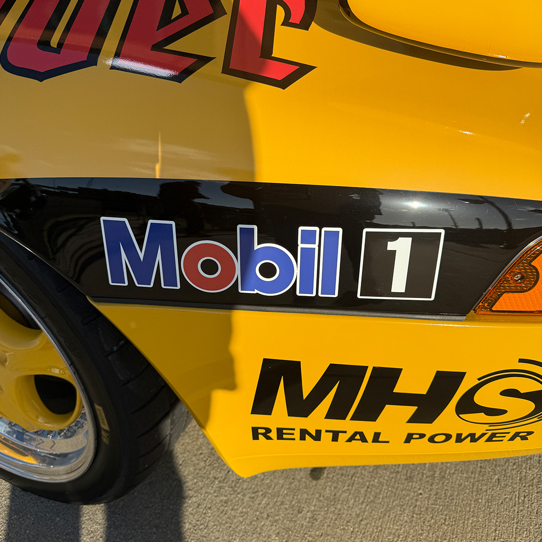 Mobile 1 Vintage Porsche IMSA Racing Sticker Large - Image 2