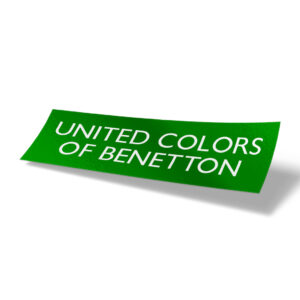 United Colors of Benetton Green Vintage Porsche IMSA Racing Sticker