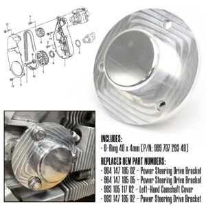 Camshaft Power Steering Drive Block-Off Cover Plate for 964 993 Porsche 911