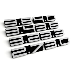 Billet CNC Engine Displacement Badge / Emblem for Porsche 911