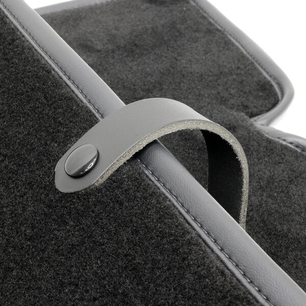 Black Velour Silver Knit PSL1 Carpet Frunk trunk Mat for Porsche