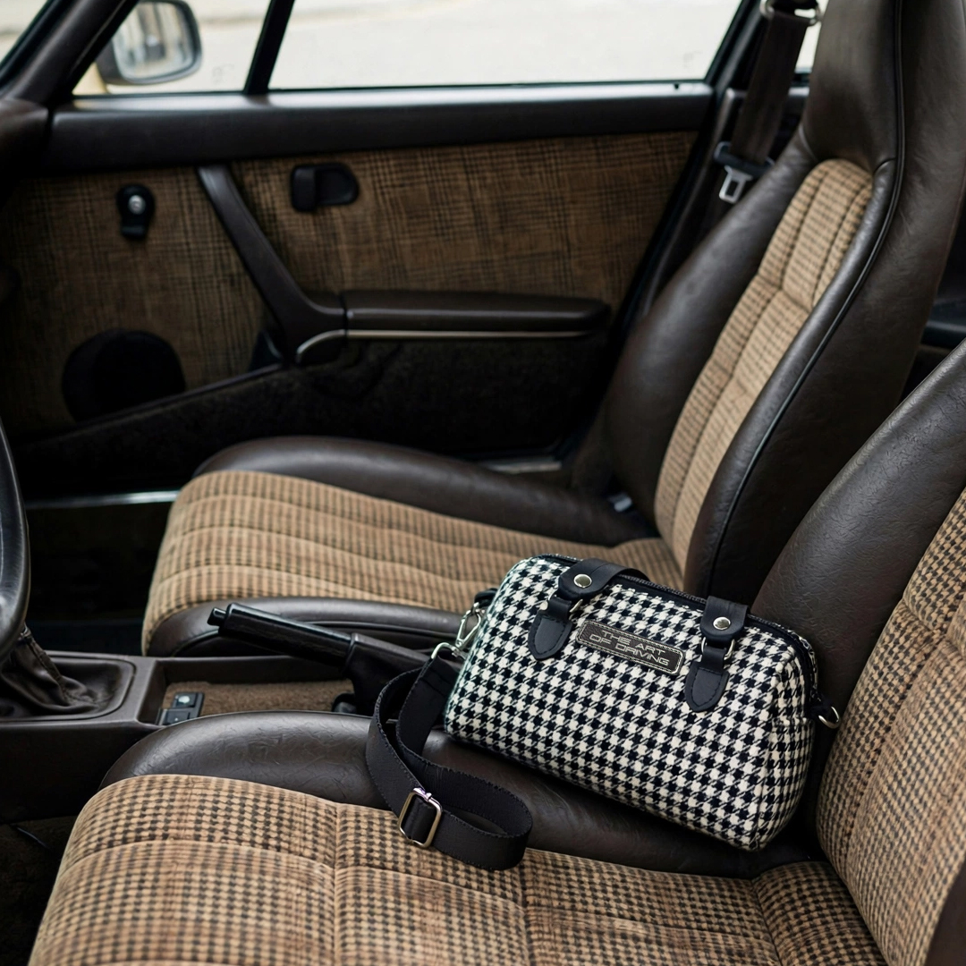 The Art of Driving Pepita Purse — Built for the Drive