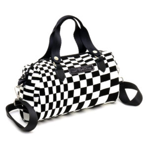 The Art of Driving Porsche Black White Pasha Purse  — Built for the Drive