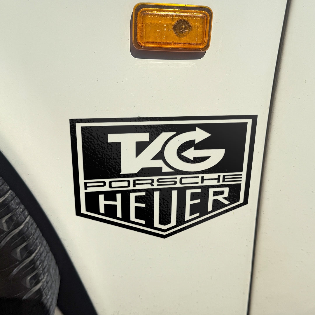 Tag Heuer Vintage Porsche (No background) IMSA Racing Sticker - Image 5