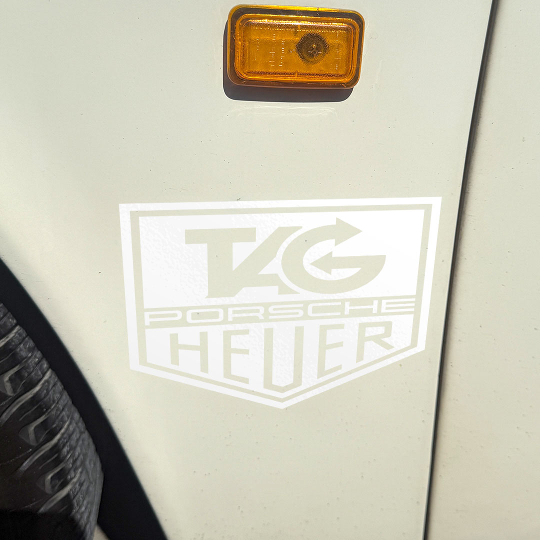 Tag Heuer Vintage Porsche (No background) IMSA Racing Sticker - Image 7