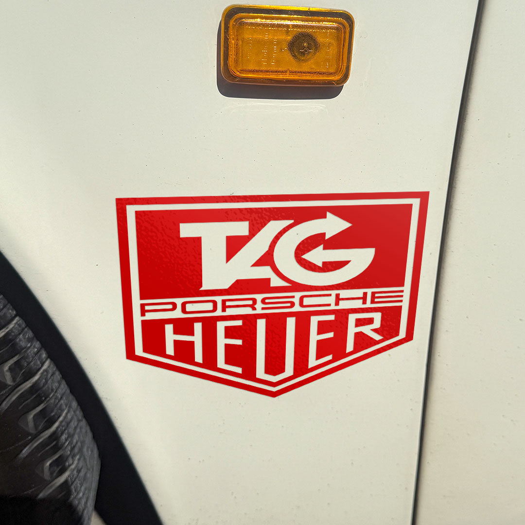 Tag Heuer Vintage Porsche (No background) IMSA Racing Sticker - Image 3