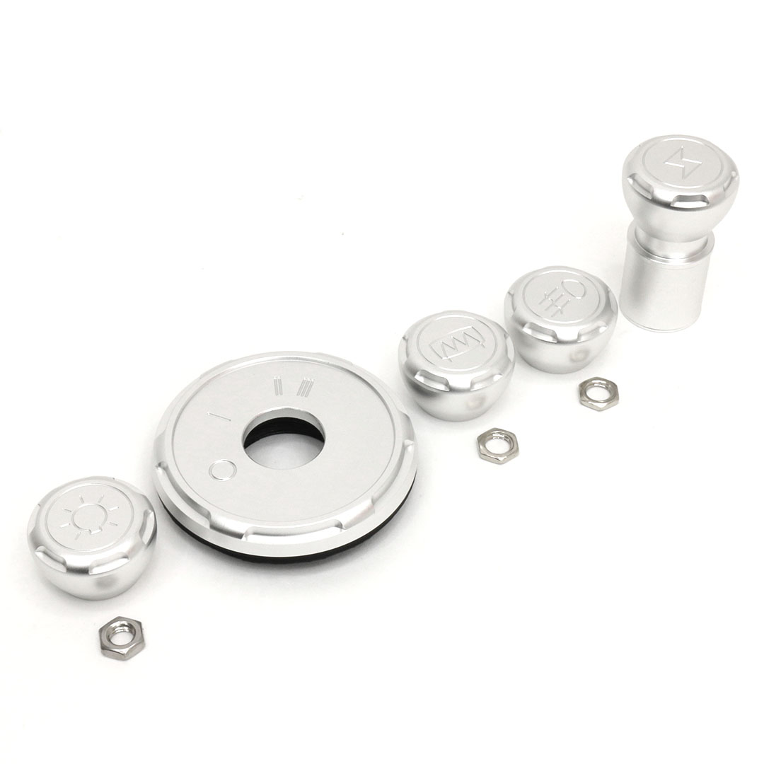 G-Body 1974-1983 Billet Knobs & Key Bezel Set for Porsche 911 Outlaw Backdate Resto-Mod - Image 5